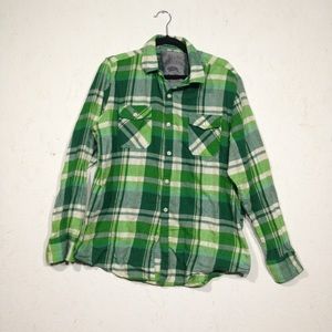 Slade Wilder Tops - Spade Wilder Green Plaid Flannel Shirt XL Slade Wilder Tops - Spade Wilder Green Plaid Flannel Shirt XL